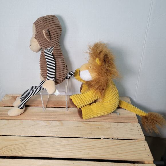 Set of 2 Bunnies By The Bay Plush: Monkey & Lion - Picture 2 of 6